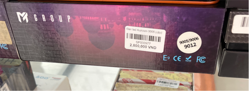 Đèn led Aozoom 9005