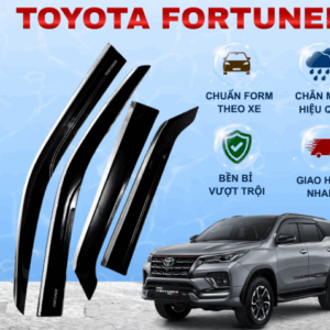 Che mưa Fortuner viền Inox 19