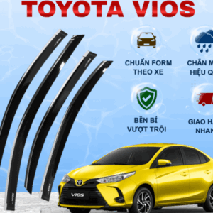 Che mưa Vios viền Inox 23->25